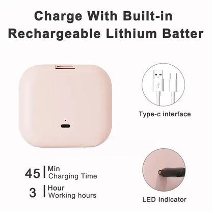 Compact LED Folding Makeup Mirror — Portable, Pocket-Size with 2× Magnifier